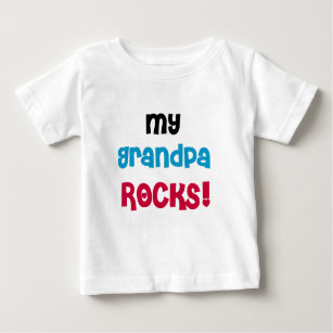 T-shirt Pour Bébé Mon grand-père Rocks