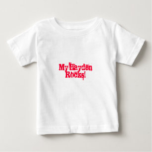 T-shirt Pour Bébé Mon Hayden Rocks !