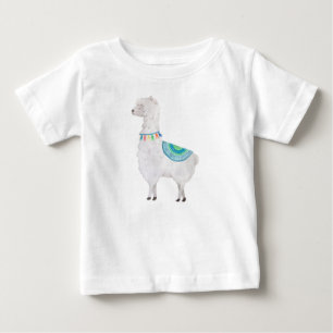 T-shirt Pour Bébé Mon lama adorable