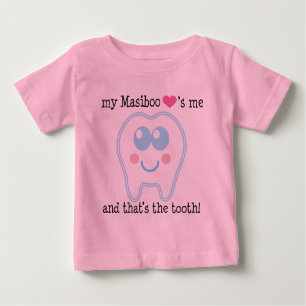 T-shirt Pour Bébé Mon Masiboo m'aime conception drôle de dent