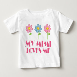 T-shirt Pour Bébé Mon Mimi m'aime