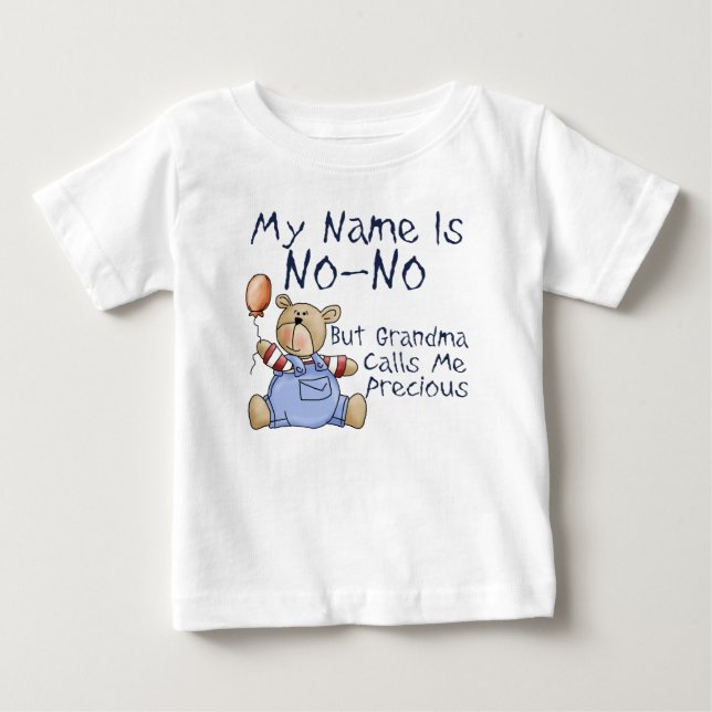 T-shirt Pour Bébé Mon nom est Non Non (Devant)