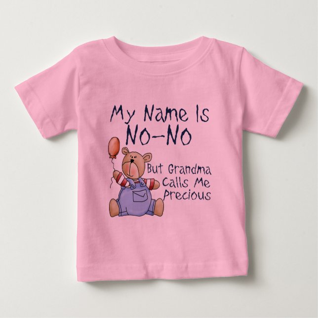 T-shirt Pour Bébé Mon nom est Non Non (Devant)