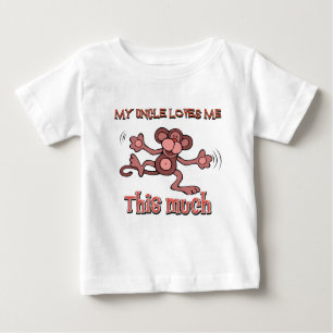 T-shirt Pour Bébé Mon oncle m'aime ce beaucoup
