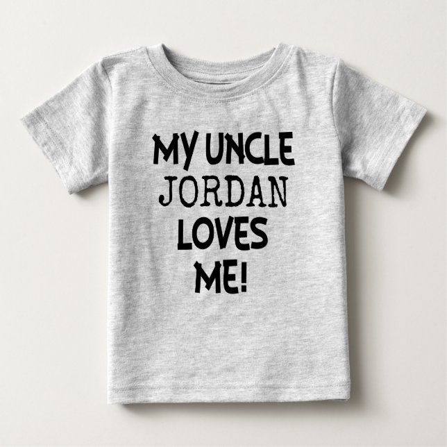 T-shirt Pour Bébé Mon oncle m'aime chemise faite sur commande pour (Devant)