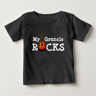 T-shirt Pour Bébé "Mon oncle Roche !" T-shirt bébé