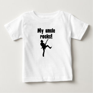 T-shirt Pour Bébé Mon oncle Rocks