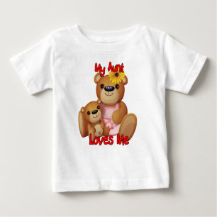 T-shirt Pour Bébé Mon ours de nounours de tante Loves Me