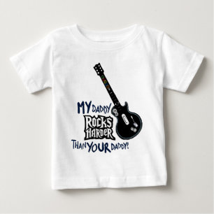 T-shirt Pour Bébé Mon papa BASCULE PLUS DUR que votre papa !