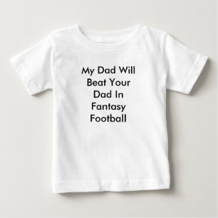 T-shirt Pour Bébé Mon papa battra votre papa dans le football
