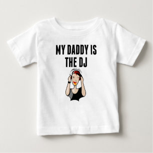 T-shirt Pour Bébé Mon papa est le DJ