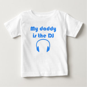 T-shirt Pour Bébé Mon Papa Est Le DJ