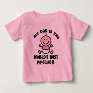 T-shirt Pour Bébé Mon papa est les mondes meilleur Pipeliner