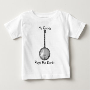 T-shirt Pour Bébé Mon papa, jeux la chemise de nourrisson de banjo
