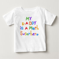 Mon papa Math Superhero Baby Romper