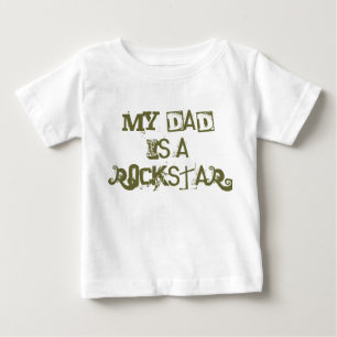 T-shirt Pour Bébé Mon père est une Rockstar