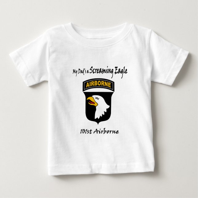 T-shirt Pour Bébé Mon père hurle un aigle (Devant)