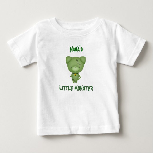 T-shirt Pour Bébé Mon petit monstre (Devant)