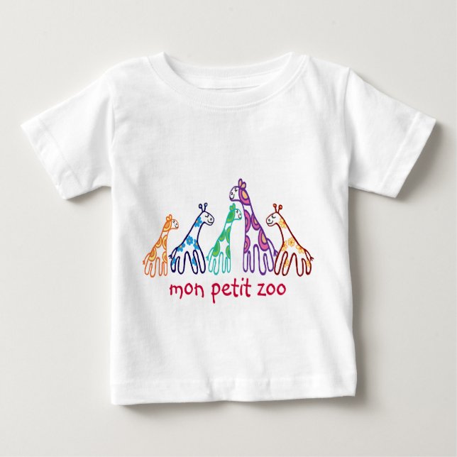 T-shirt Pour Bébé mon petit zoo (Devant)