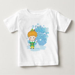 T-shirt Pour Bébé Mon pote, l'Elf Snowball combat !