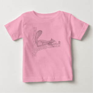 T-shirt Pour Bébé "Mon précieux" noyer