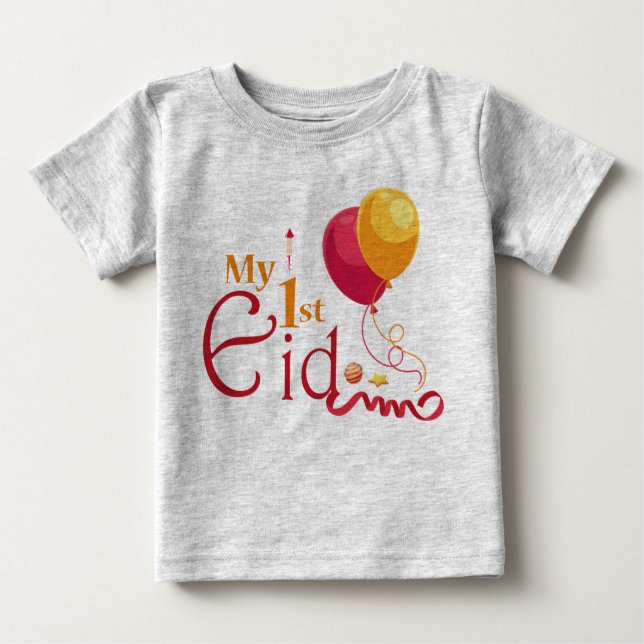 T-shirt Pour Bébé Mon premier Aïd (Devant)