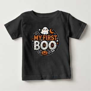T-shirt Pour Bébé Mon premier bébé boo Halloween T-shirt