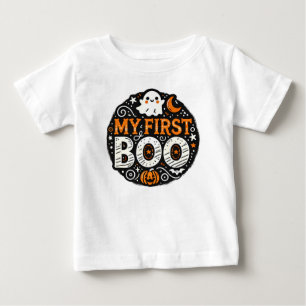 T-shirt Pour Bébé Mon premier bébé boo Halloween T-shirt