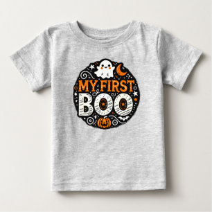 T-shirt Pour Bébé Mon premier bébé boo Halloween T-shirt