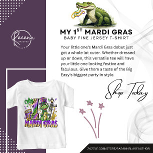 T-shirt Pour Bébé Mon premier bébé Mardi Gras T-Shirt en jersey fin