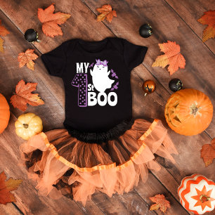 T-shirt Pour Bébé mon premier boo halloween Fantôme effrayant
