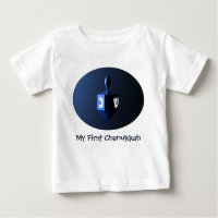 Mon premier Chanukkah brillant Dreidel bleu