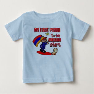 T-shirt Pour Bébé Mon premier fier d'être chemise arménienne