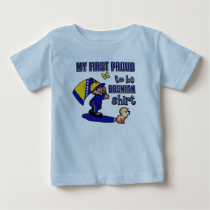 T-shirt Pour Bébé Mon premier fier d'être chemise bosnienne