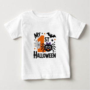 T-shirt Pour Bébé Mon premier Halloween