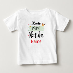 T-shirt Pour Bébé Mon premier Noël - Il Mio Primo Natale