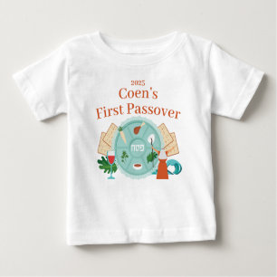 T-shirt Pour Bébé Mon premier nom de garçon Pâque Année