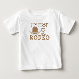 T-shirt Pour Bébé Mon premier rodéo Anniversaire Garçon 1er Cowboy W