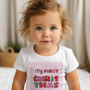 T-shirt Pour Bébé Mon premier T-shirt bébé de Noël