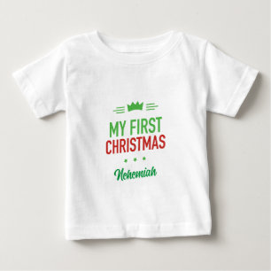 T-shirt Pour Bébé Mon premier T-shirt bébé de Noël