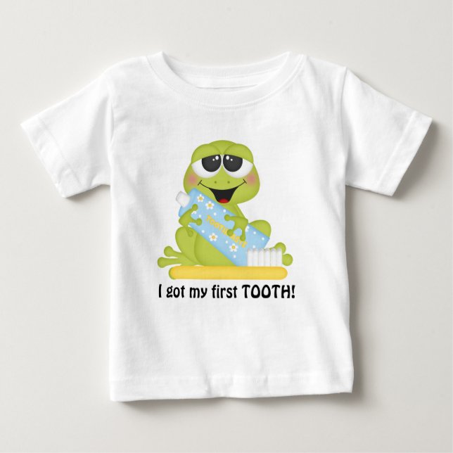 T-shirt Pour Bébé Mon t-shirt bébé unisex First Tooth (Devant)