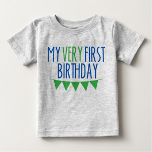T-shirt Pour Bébé Mon tout premier bébé d'anniversaire