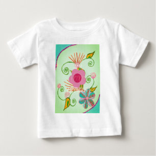 T-shirt Pour Bébé Mon XOXO Little Princess Floral Art Design d'impre
