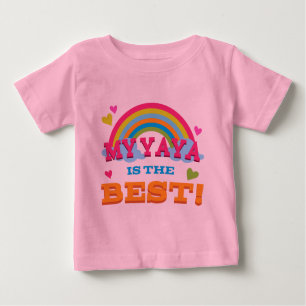 T-shirt Pour Bébé Mon Yaya est le meilleur