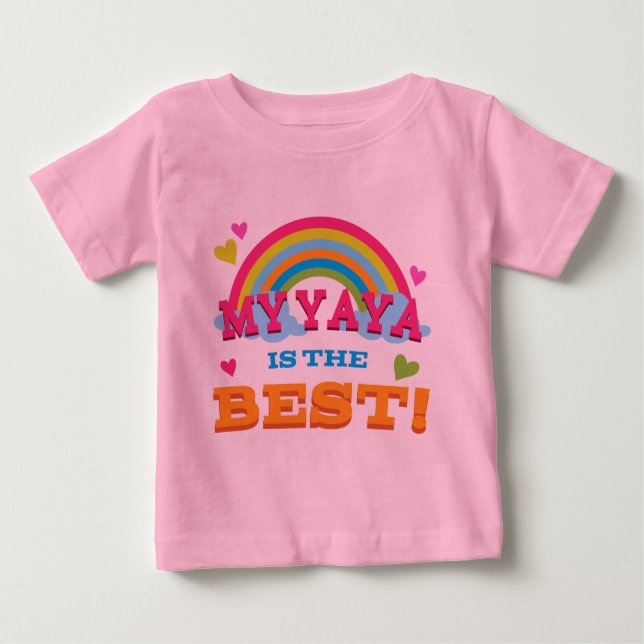 T-shirt Pour Bébé Mon Yaya est le meilleur (Devant)
