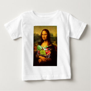 T-shirt Pour Bébé Mona Lisa aime les légumes