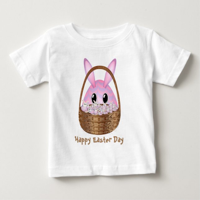 T-shirt Pour Bébé Mondes spéciaux de Pâques plus grand Pâques (Devant)
