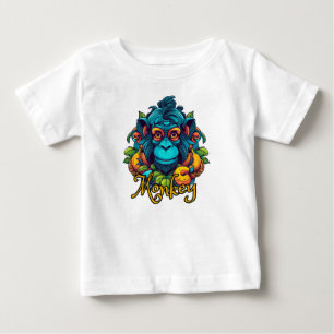 T-shirt Pour Bébé Monkey
