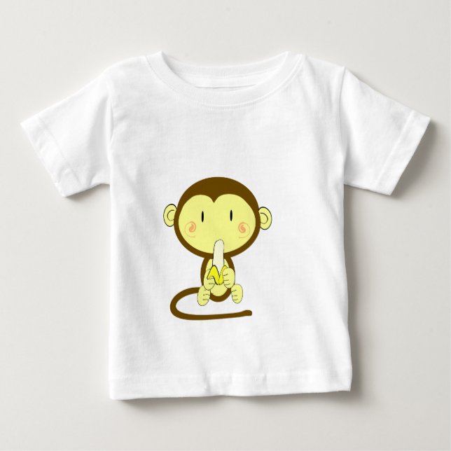 T-shirt Pour Bébé Monkey Business (Devant)