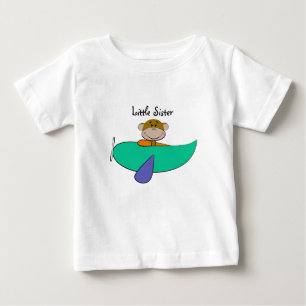 T-shirt Pour Bébé Monkey Little Sister